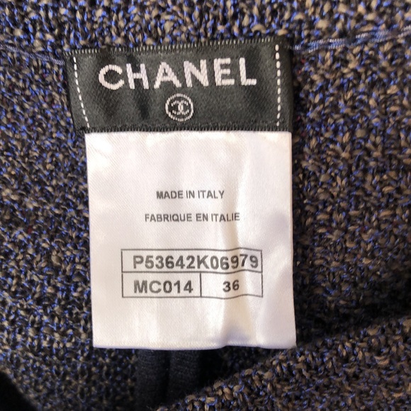 Beautiful Chanel shorts with white and purple stripes - Picture 7 of 11